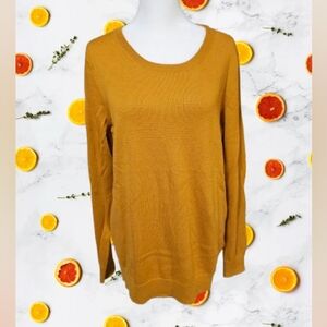 📣 Amazon Essentials Tobacco  Ribbed Crew Long Sleeve Knit Sweater Large 😍 🆕